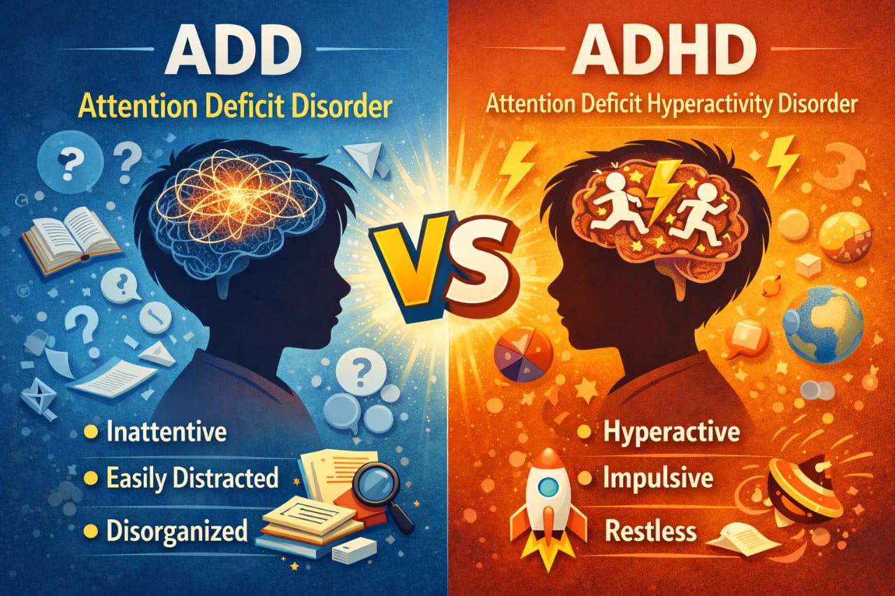 ADD vs ADHD